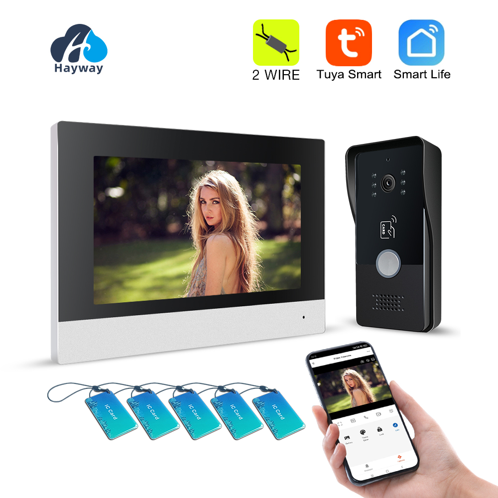 Home Security Cameras Uk - 2 fios casa inteligente tuya wifi