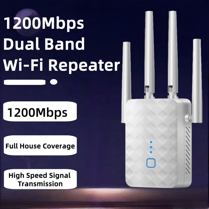 Home Security Network - Repetidor wi-fi de banda dupla, 1200mbps,