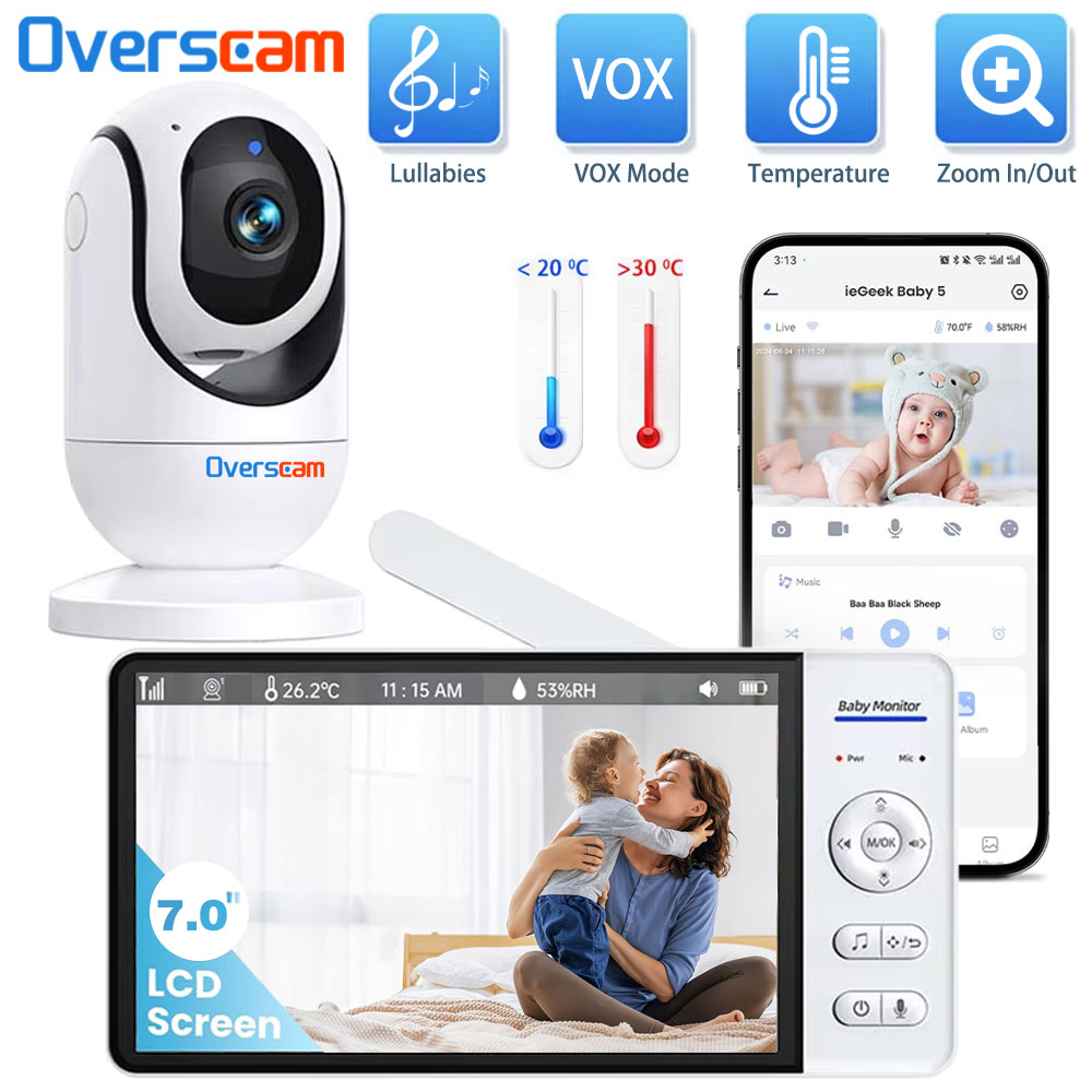 Home Security Cameras Uk - 7.0 Polegada tela monitor do bebê