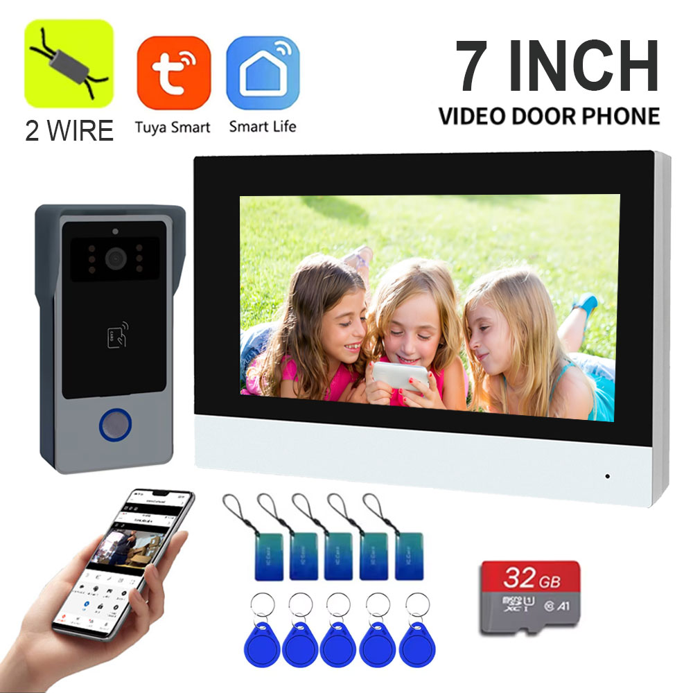 Home Security Cameras Uk - 2 fios casa inteligente tuya wifi