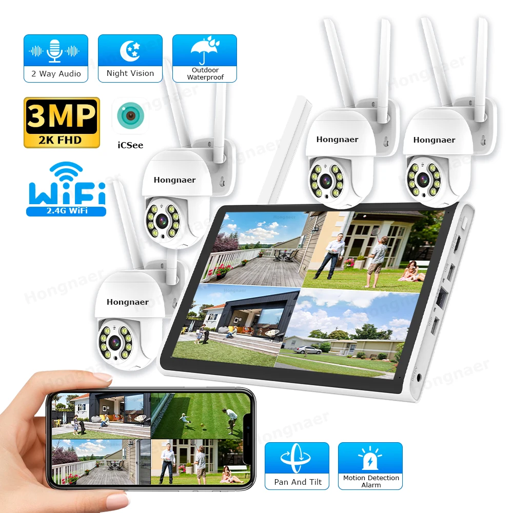 Home Security Wifi Camera - Kit de Câmeras de Segurança Sem