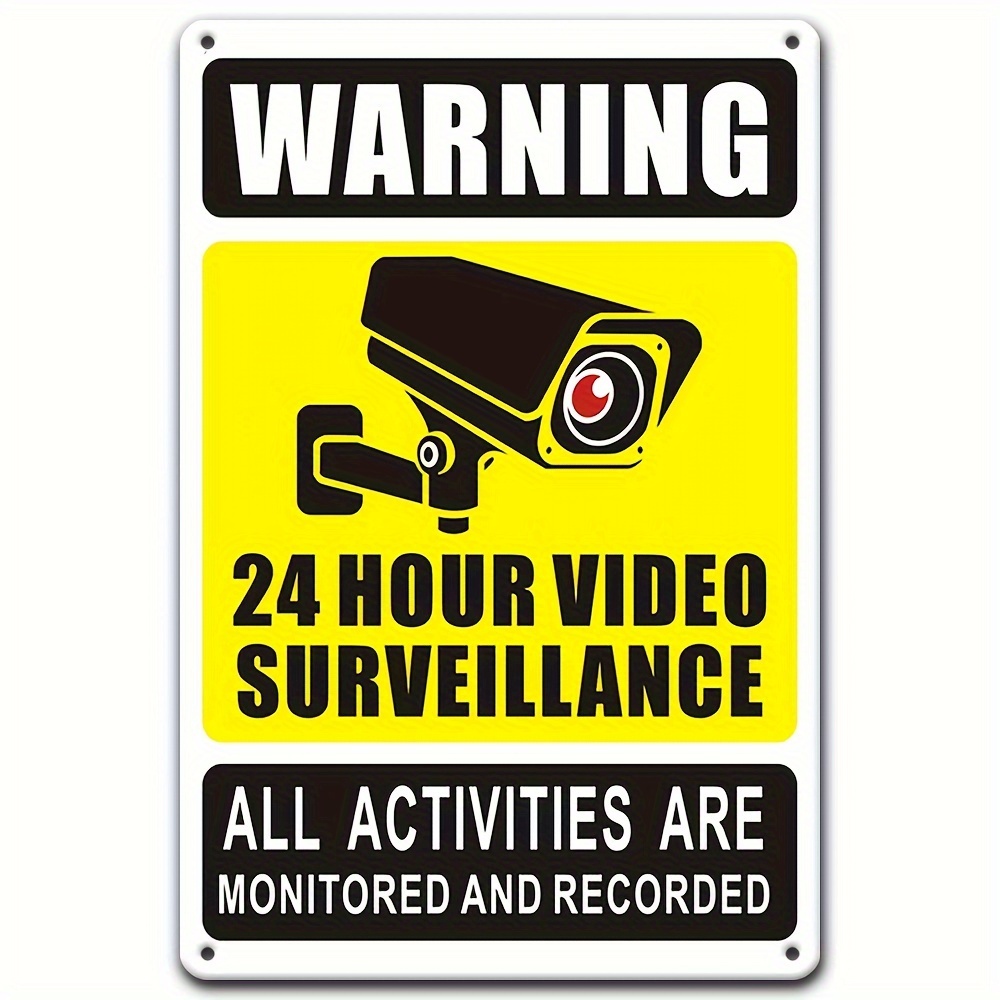 Home Security Adt - Sinal de aviso de vigilância por