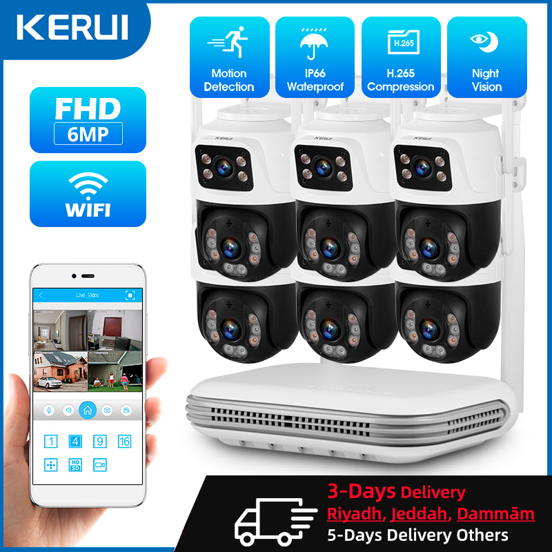 Home Security Adt - Kerui à prova d'água 6mp hd