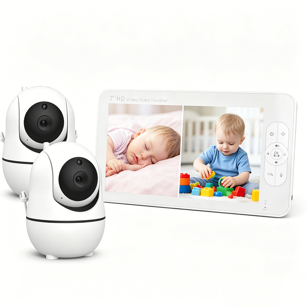 Home Security Cameras Uk - Monitor de Bebê 7 Polegadas 1080P