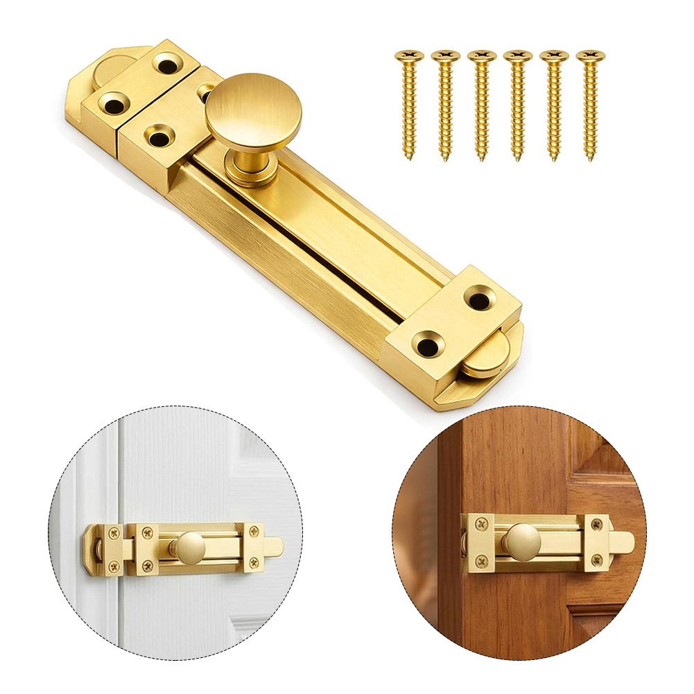 Home Security Locks - Fechadura de porta deslizante de latão