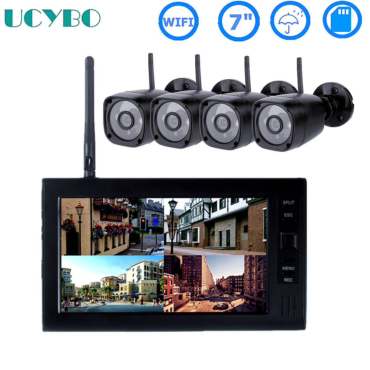 Home Security Video Recording Systems - Sistema de segurança CCTV sem fio