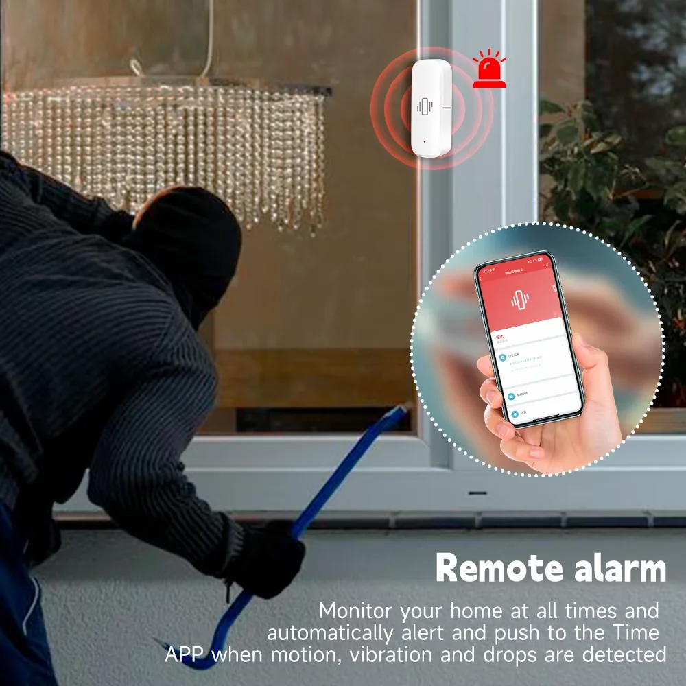Sensor de vibração inteligente - Home Security App avaliação e preço