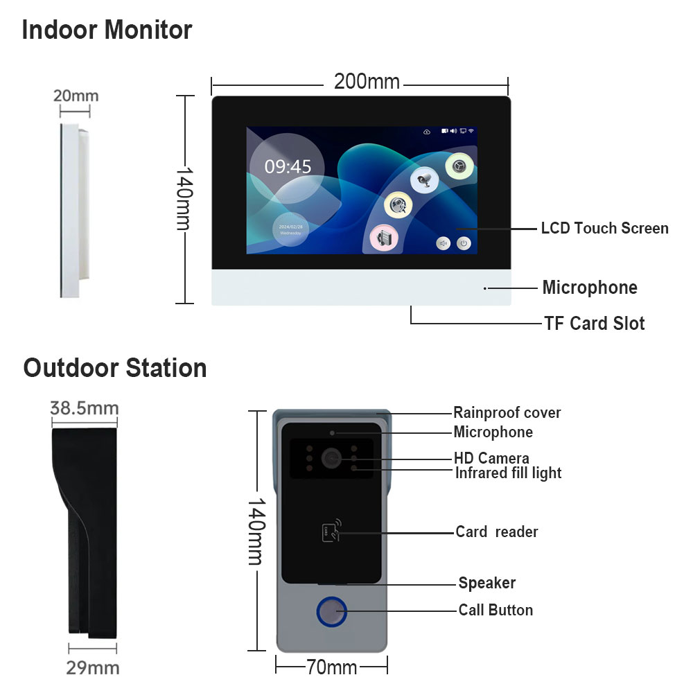2 fios casa inteligente tuya w - Home Security Cameras Uk avaliação e preço