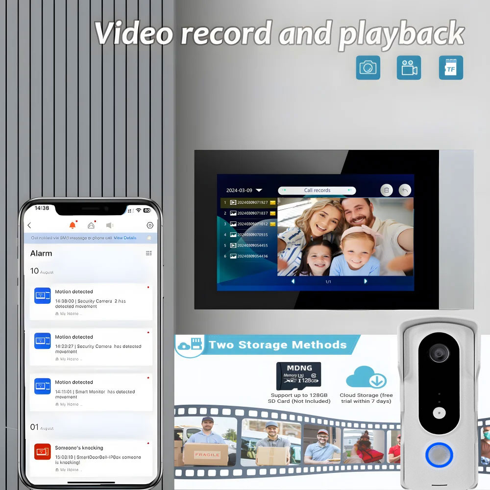 2 fios casa inteligente tuya w - Home Security Cameras Uk avaliação e preço