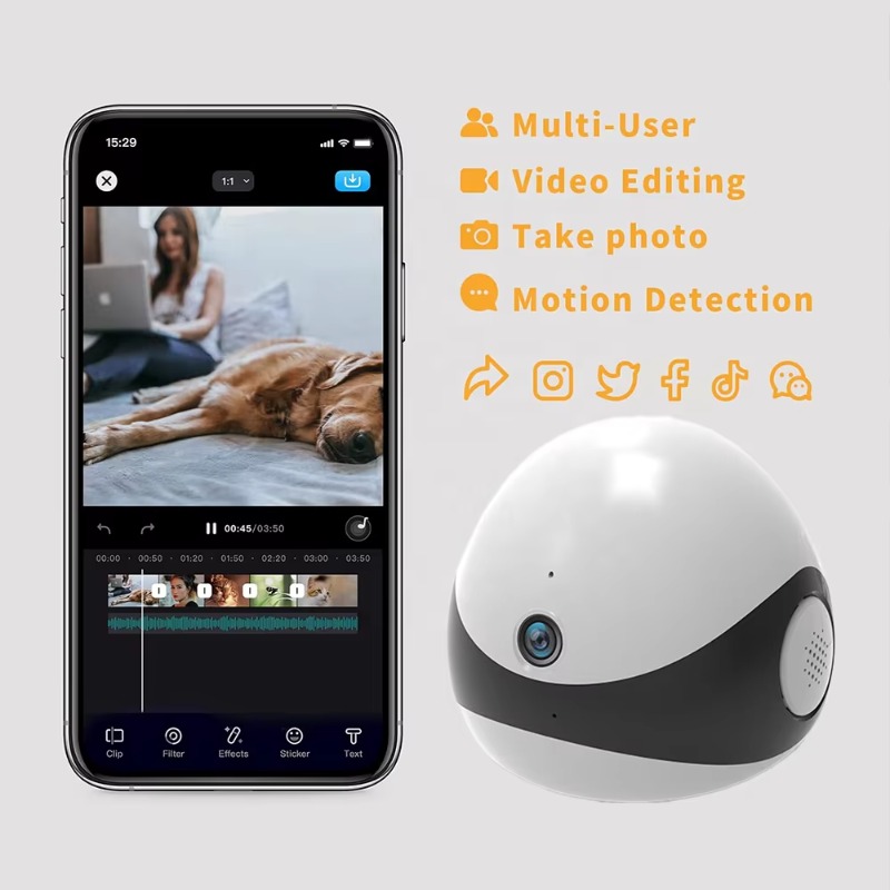 Câmera Robô Móvel Sem Fio 2K H - Home Security Technician avaliação e preço