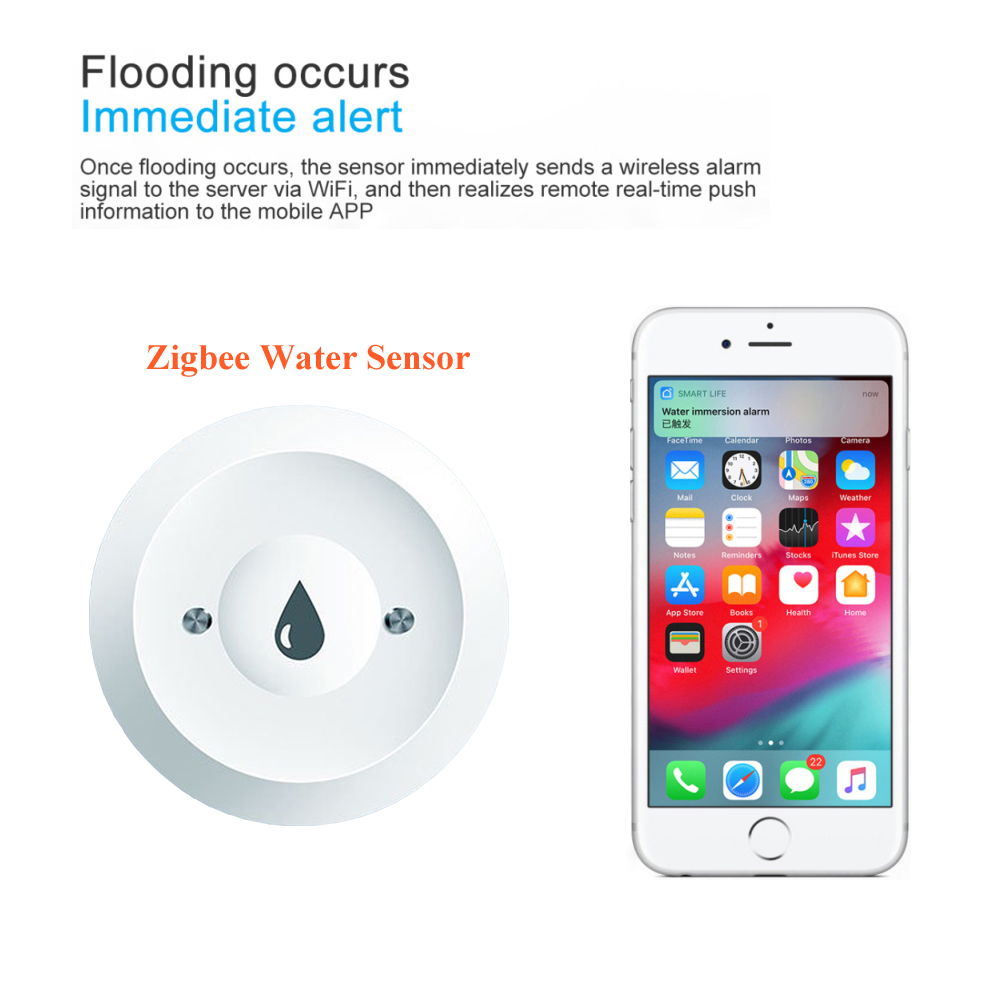 Tuya sensor de vazamento de ág - Home Security App avaliação e preço