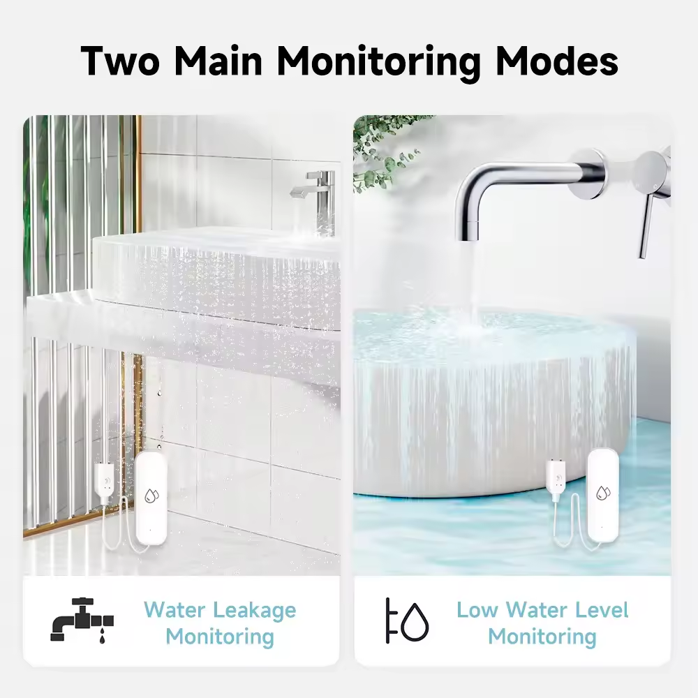 Zigbee sensor de água alarme d - Home Security App avaliação e preço