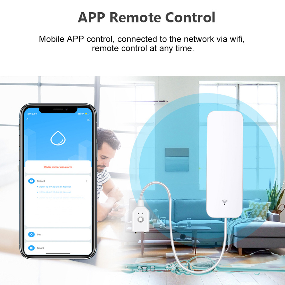 Sensor de vazamento de água wi - Home Security App avaliação e preço