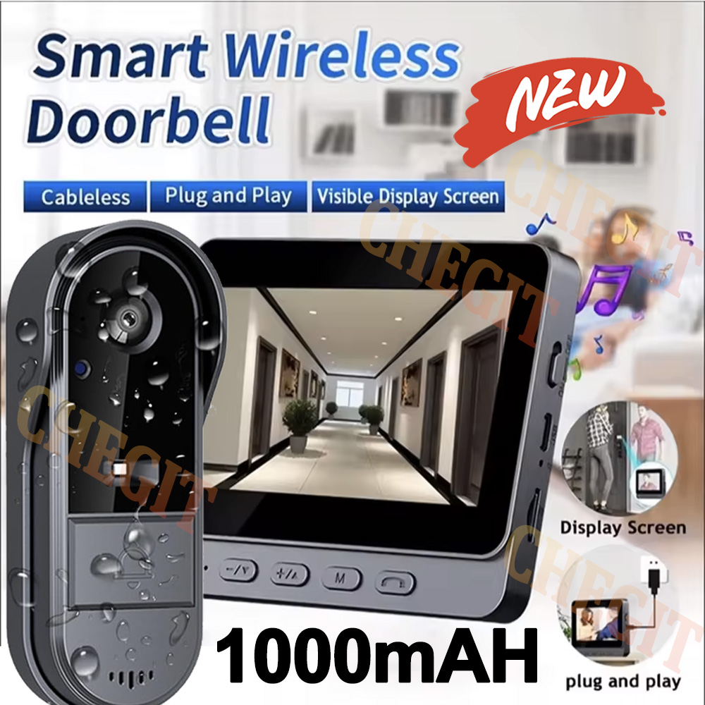 Campainha sem fio wi-fi, câmer - Home Security Monitoring System avaliação e preço