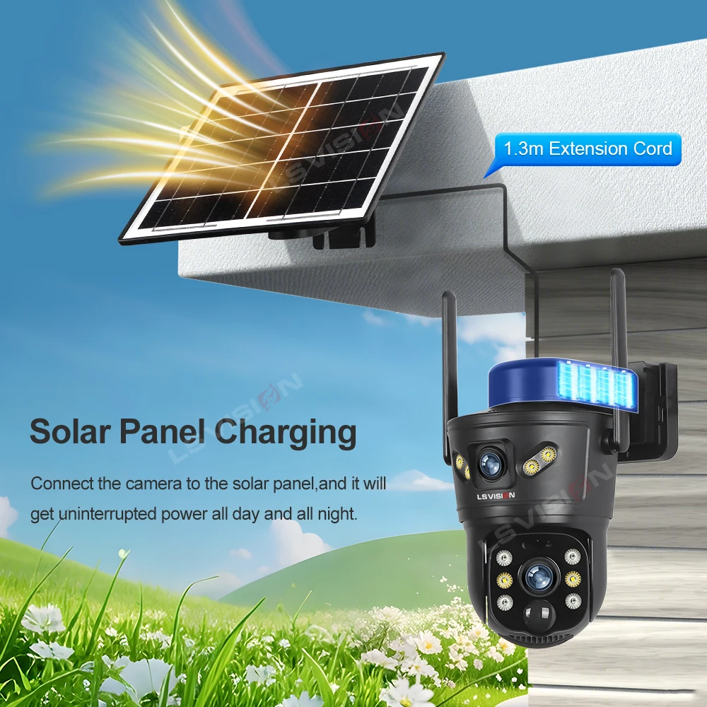 Ls vision 8mp 4g câmera solar  - Home Security Wifi Camera avaliação e preço