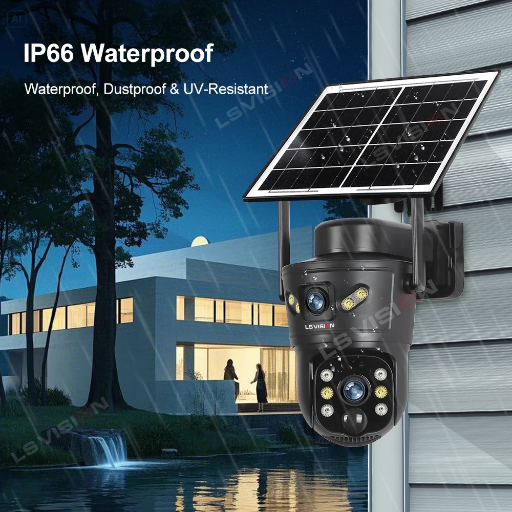 Ls vision 8mp 4g câmera solar  - Home Security Wifi Camera avaliação e preço