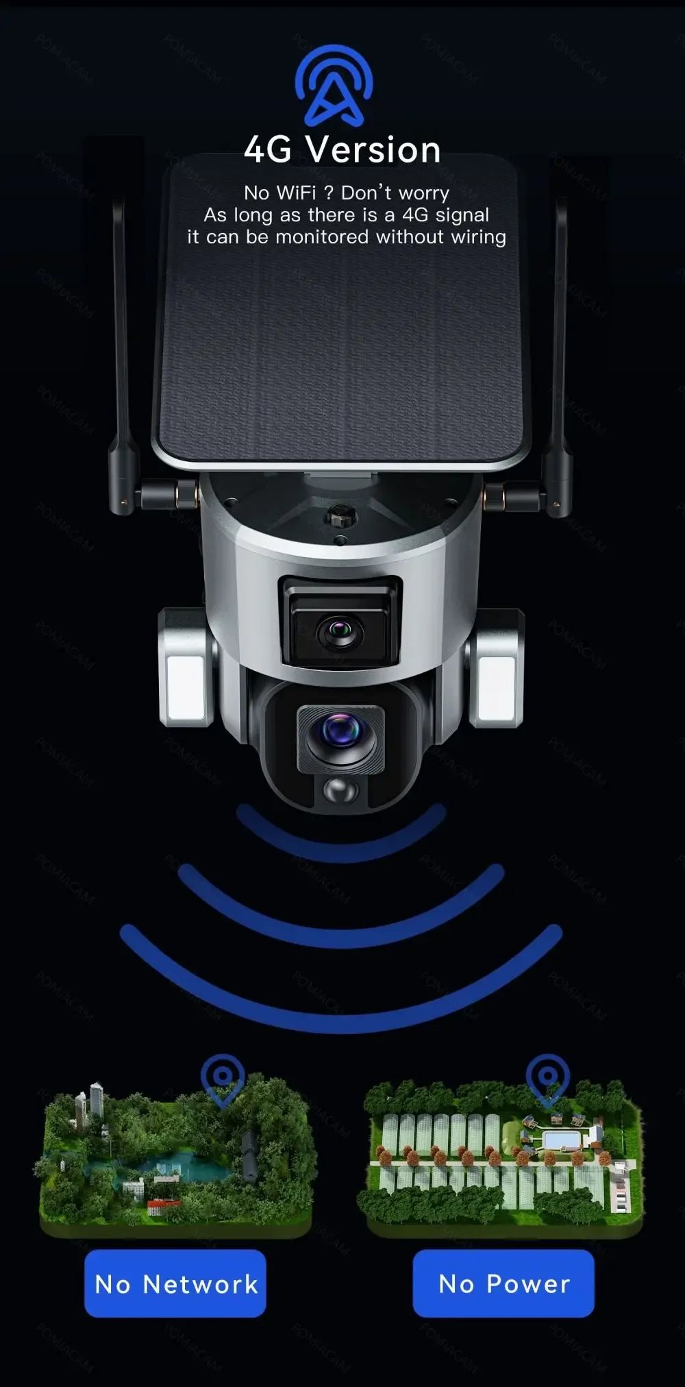 Câmera solar sem fio 4g, lente - Home Security Cameras Uk avaliação e preço