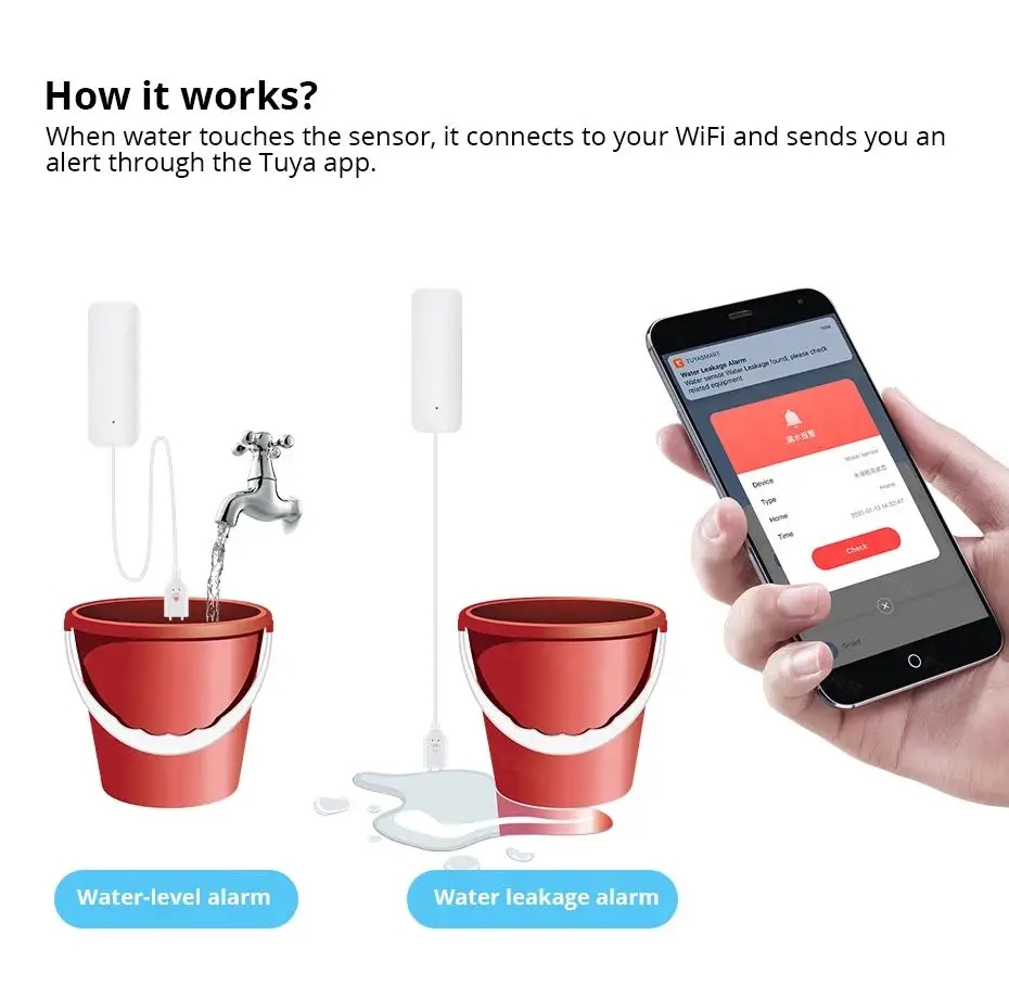 Tuya wi fi inteligente sensor  - Home Security Network avaliação e preço
