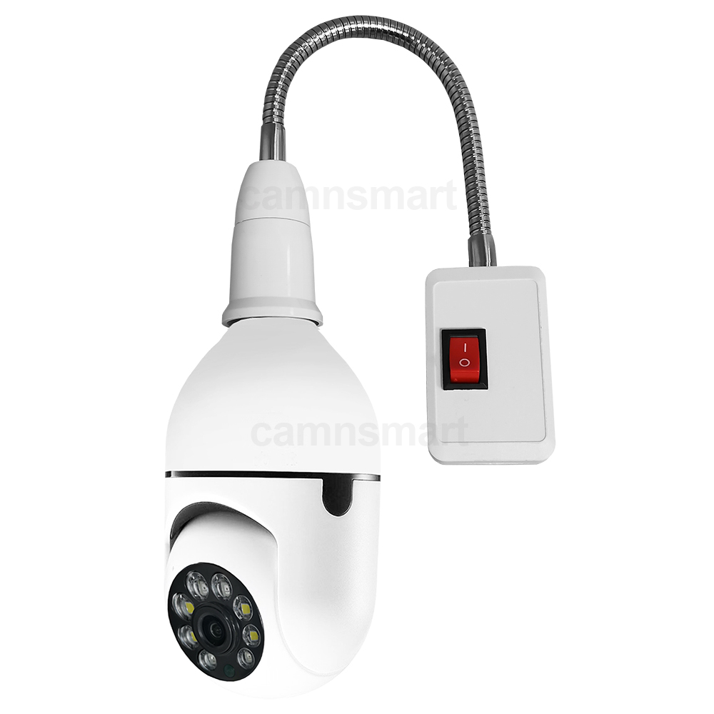 3mp mini câmera wifi e27 bulbo - Home Security Cameras Uk avaliação e preço