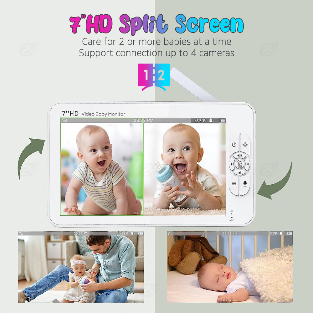 Monitor de Bebê 7 Polegadas 10 - Home Security Cameras Uk avaliação e preço