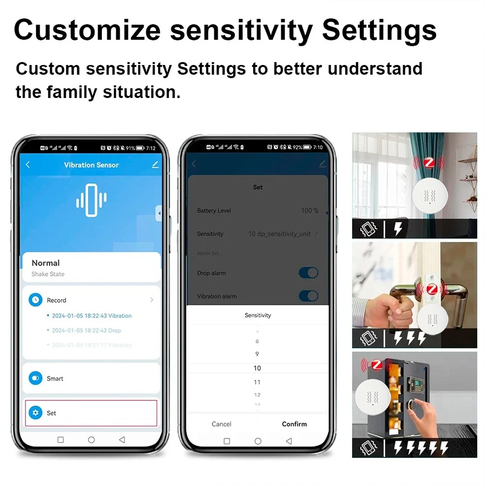 Sensor de Vibração e Inclinaçã - Home Security Monitoring System avaliação e preço
