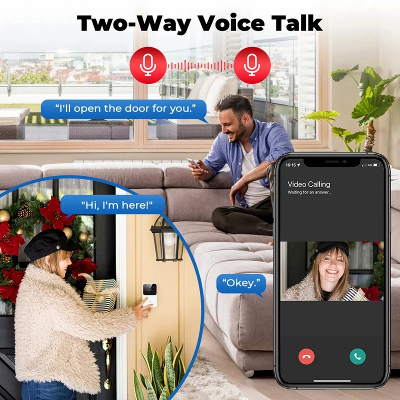 Campainha de Vídeo WiFi Inteli - Home Security Monitoring System avaliação e preço