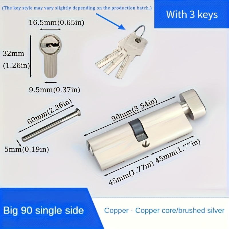 1 unidade de Cilindro de Fecha - Home Security Locks avaliação e preço