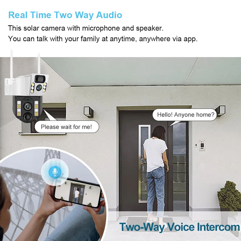 Câmera de vigilância CCTV sola - Home Security Wifi Camera avaliação e preço