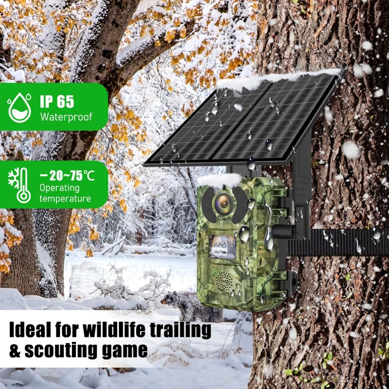 Câmera de Caça 4G Solar com Si - Home Security Game avaliação e preço