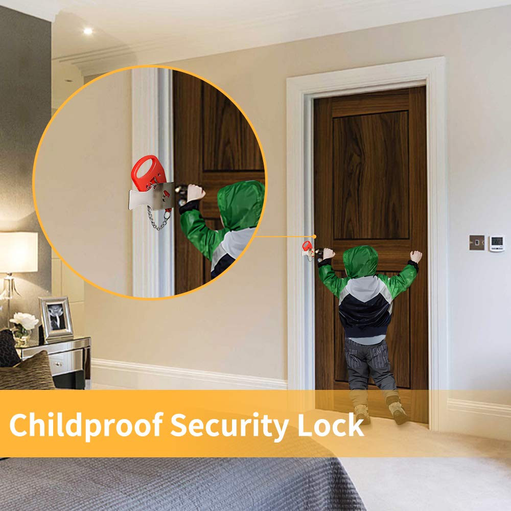 Kak fechadura de porta portáti - Home Security Adt avaliação e preço