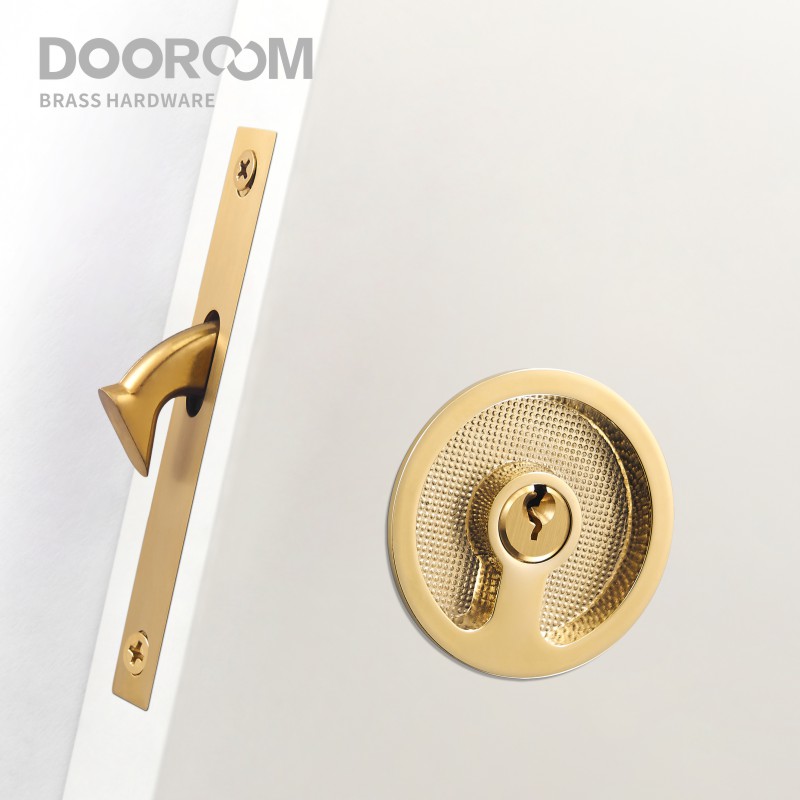 Dooroom de bronze porta desliz - Home Security Locks avaliação e preço