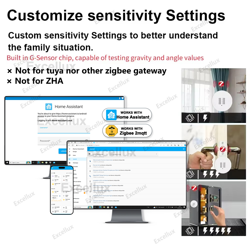 Zigbee 3.0 sensor de vibração  - Home Security App avaliação e preço