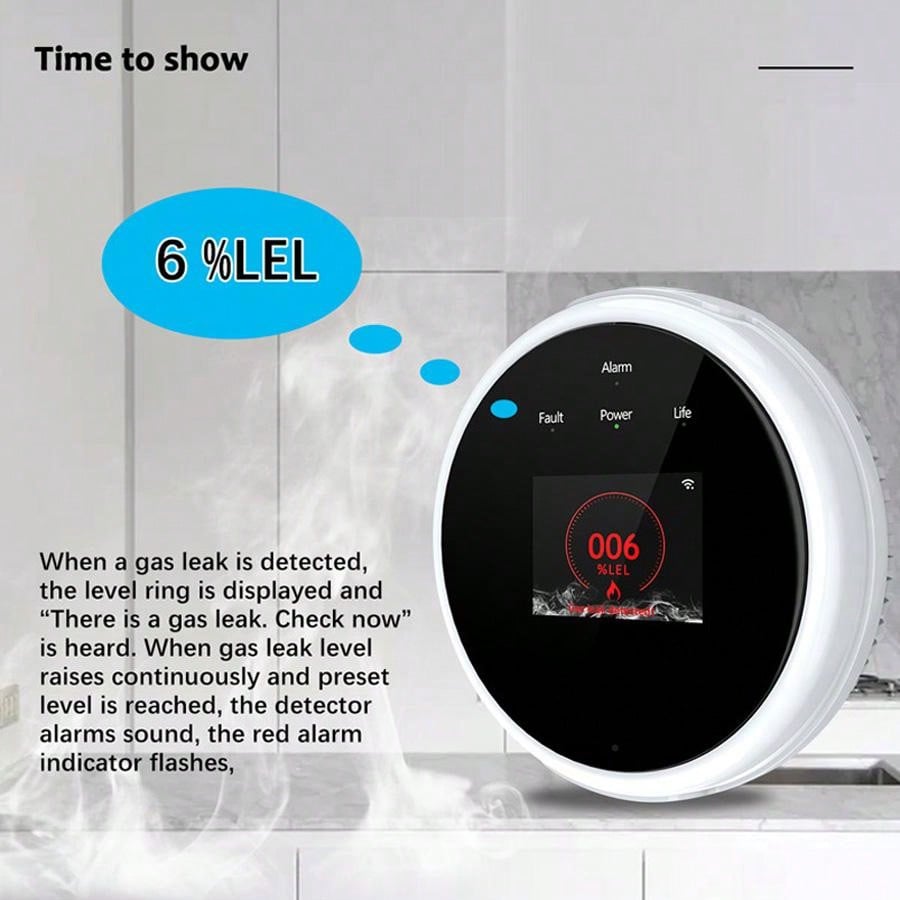 Sensor de Alarme de Gás WiFi 2 - Home Security Items avaliação e preço