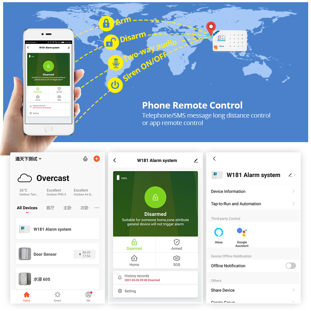 Kerui kit sistema de alarme se - Home Security Technician avaliação e preço