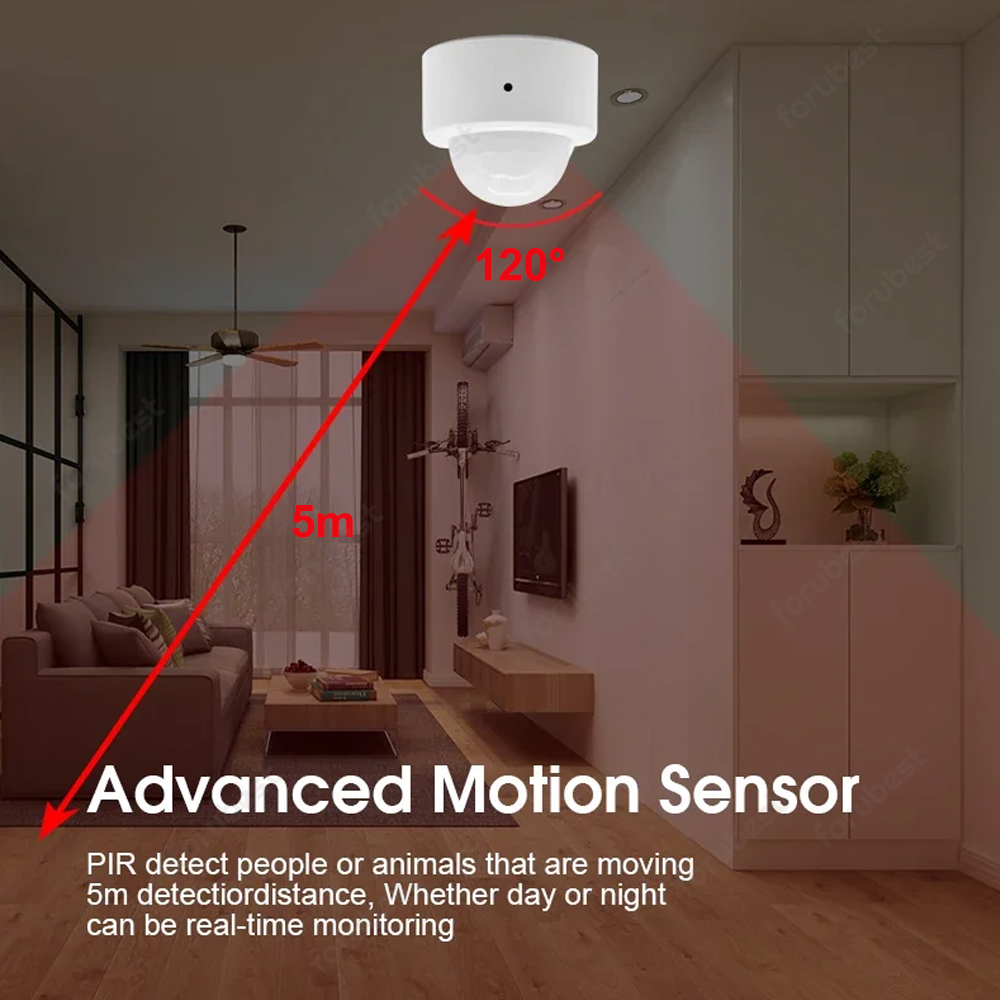 Zigbee 3.0 sensor de movimento - Home Security App avaliação e preço