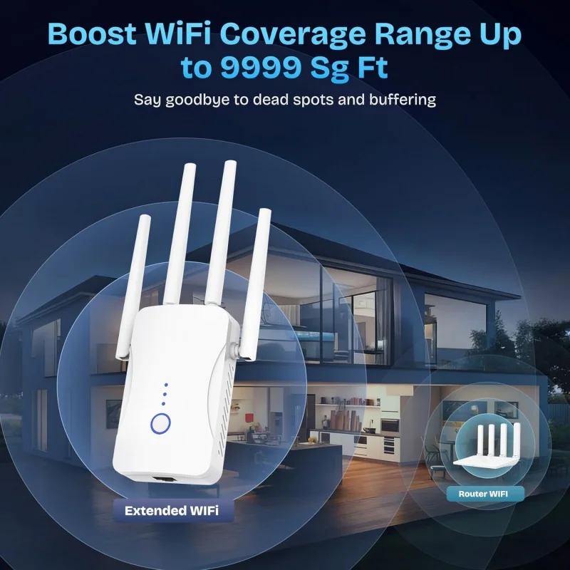 Repetidor WiFi Dual Band 2.4G/ - Home Security Network avaliação e preço