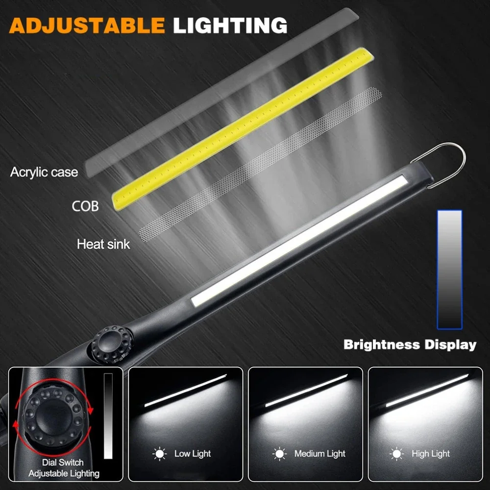 Luz de trabalho led recarregáv - Home Security Jobs avaliação e preço
