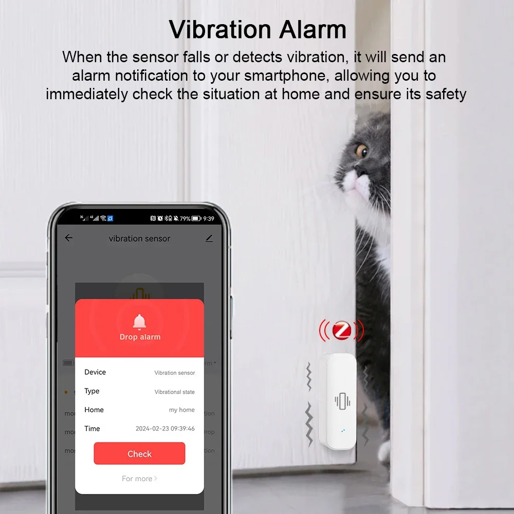 Tuya-Sensor de Vibração Inteli - Home Security App avaliação e preço